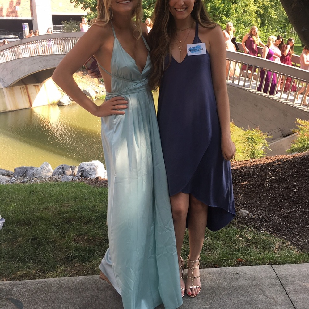 Light blue maxi dress